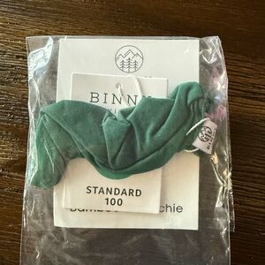 NWT Binny Skinny green bamboo scrunchie